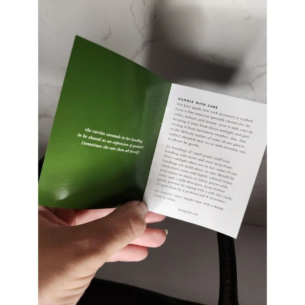 KATE SPADE New York Quinn Villabella Avenue Genuine Leather Purse Bow Tote Bag - Picture 7 of 10